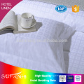 Hotel bedding/China supplier jacquard 300TC cotton weaven luxury white hotel linen